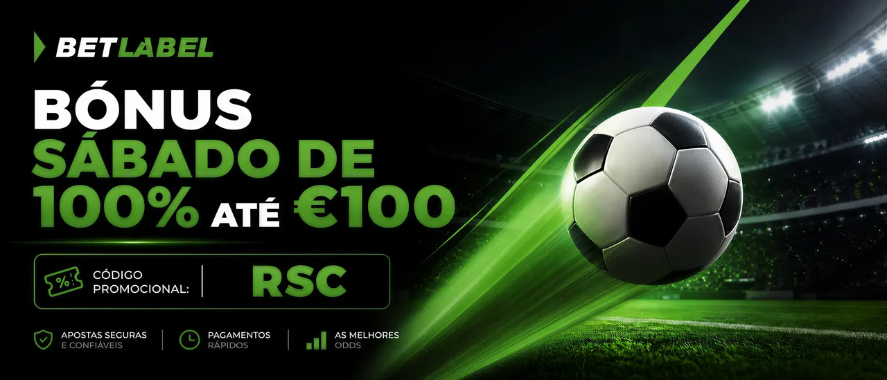 Bónus de sábado BetLabel 100% até €100