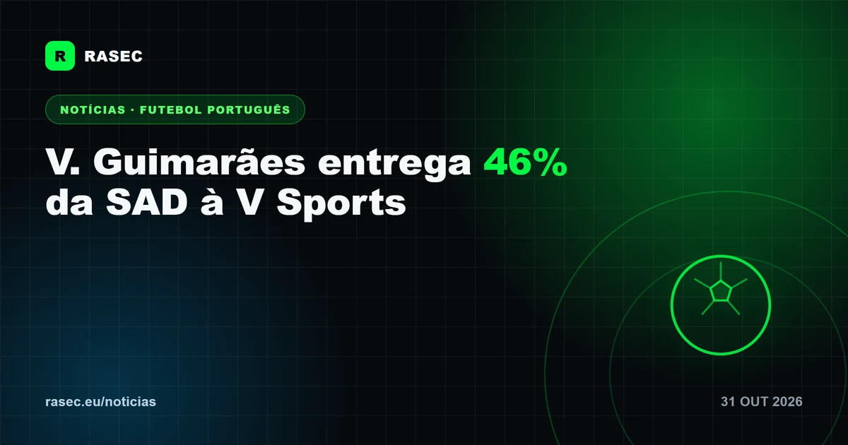 V. Guimarães entrega 46% da SAD à V Sports após AG de seis horas